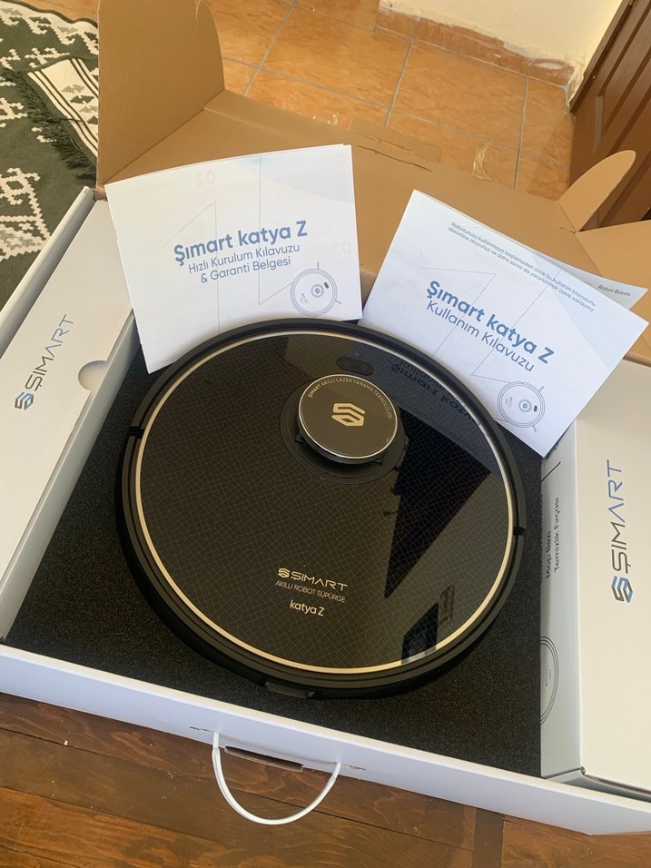 Simart Katya Z Siyah Robot Süpürge - Görsel 4
