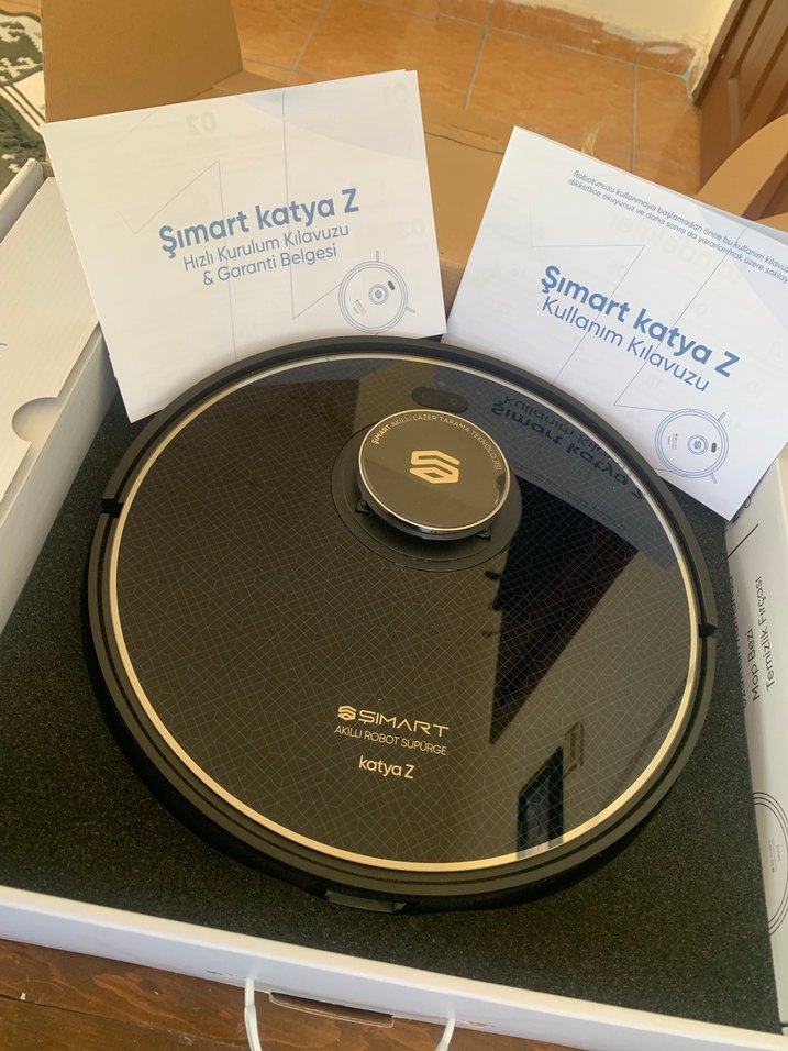 Simart Katya Z Siyah Robot Süpürge - Görsel 2