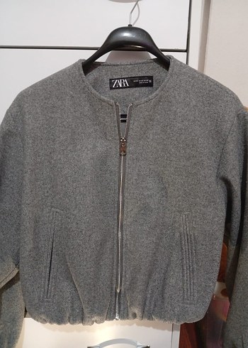 Gri Antrasit Zara Bomber ceket