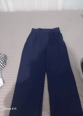 Diğer Lacivert palazzo model kadin pantolon