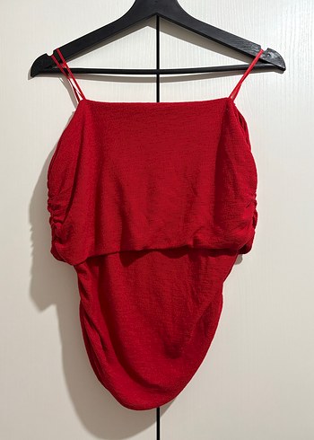 Kırmızı Mini Askılı Göğüs Pedi Body