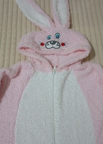Diğer Pembe Peluş Bebek Kız Tulum