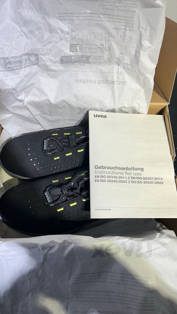 Uvex Beyaz ve Gri Güvenlik Ayakkabısı - Görsel 3