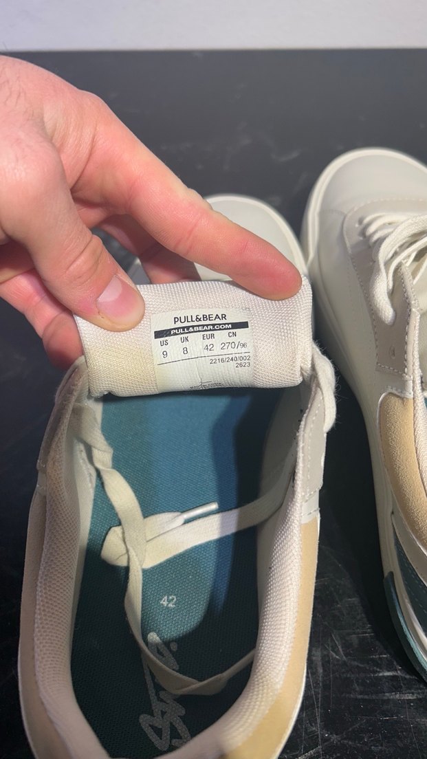 Pull&Bear beyaz erkek ayakkabı - Görsel 4