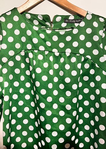 Düğmeli Puanlı Tunik ya da elbise - Görsel 3