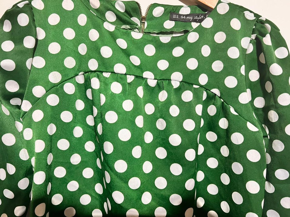 Düğmeli Puanlı Tunik ya da elbise - Görsel 2