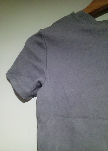 Gri krop bluz - Görsel 5