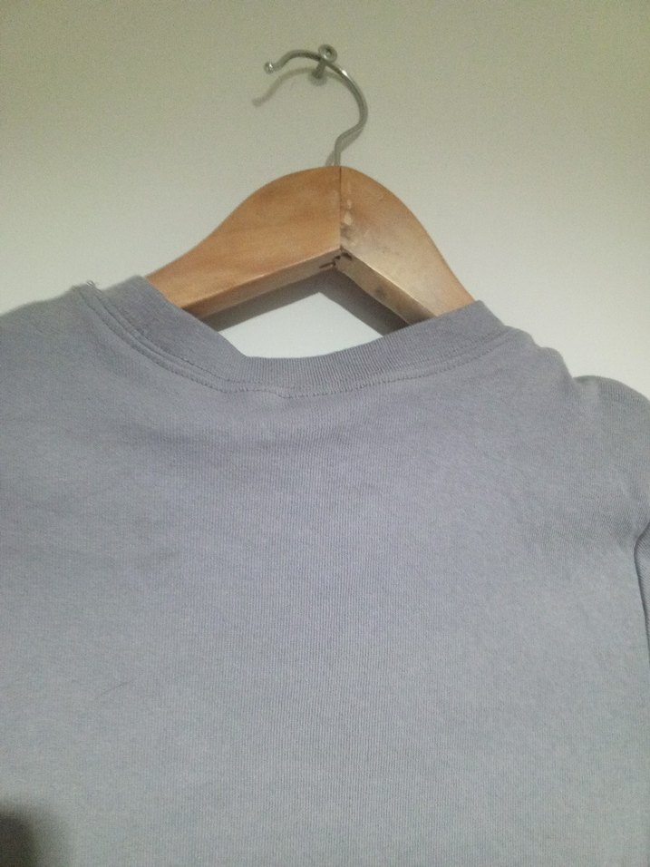 Gri krop bluz - Görsel 3