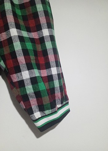 Renkli Kareli  kapri pantolon - Görsel 8