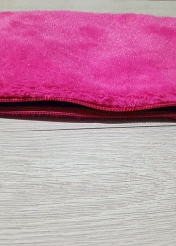 Pembe Yumuşak portföy çanta - Görsel 4