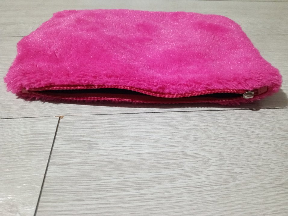 Pembe Yumuşak portföy çanta - Görsel 4