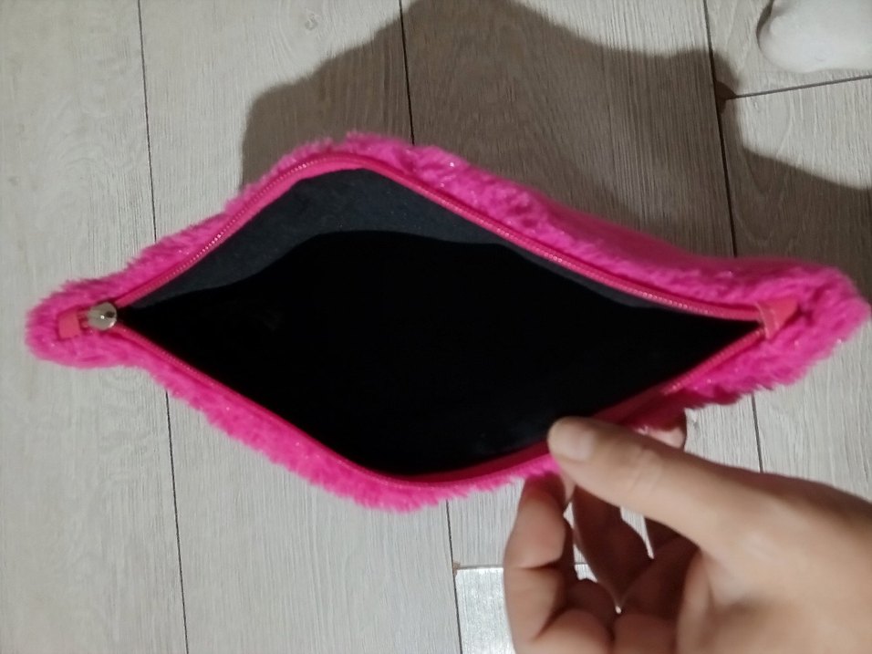 Pembe Yumuşak portföy çanta - Görsel 3