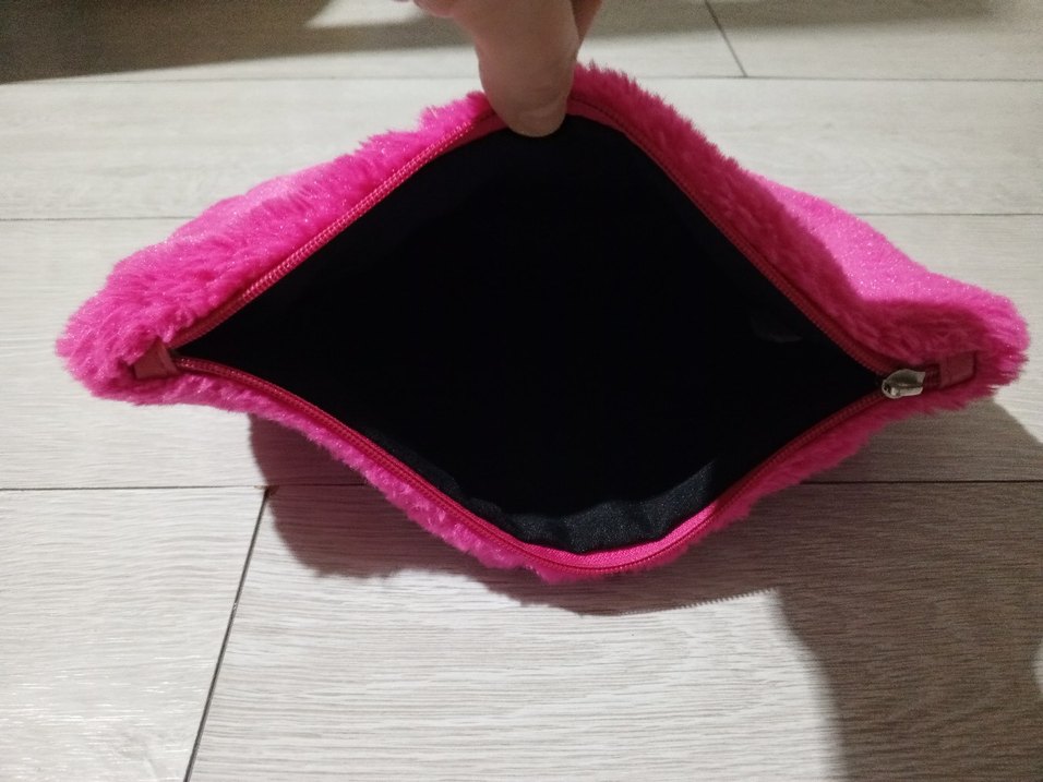 Pembe Yumuşak portföy çanta - Görsel 2