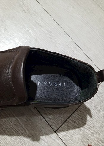 Tergan marka kahverengi hakiki Deri Erkek  Ayakkabı - Görsel 2