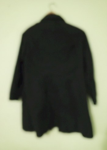 Siyah  Düğmeli trençkot - Görsel 4