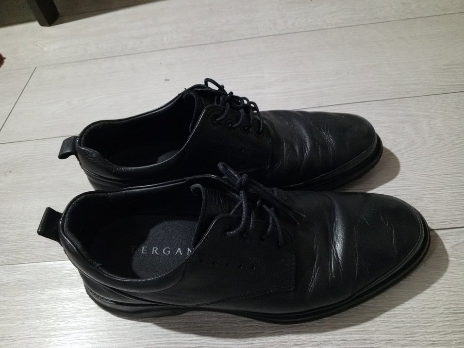 Tergan marka Siyah Erkek hakiki Deri Ayakkabı - Görsel 5