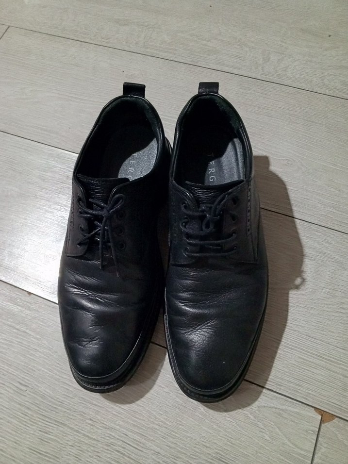 Tergan marka Siyah Erkek hakiki Deri Ayakkabı - Görsel 2