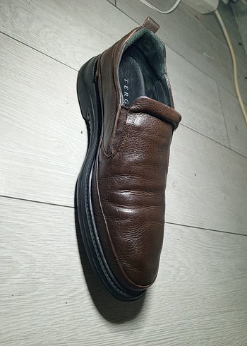 Tergan marka Kahve renkl hakiki deri erkek ayakkabsıı - Görsel 9