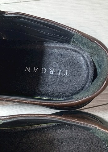 Tergan marka Kahve renkl hakiki deri erkek ayakkabsıı - Görsel 2