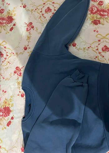 Kadın Mavi Salaş Sweatshirt