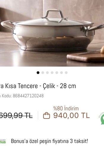 Madame Coco Gri Tencere Seti