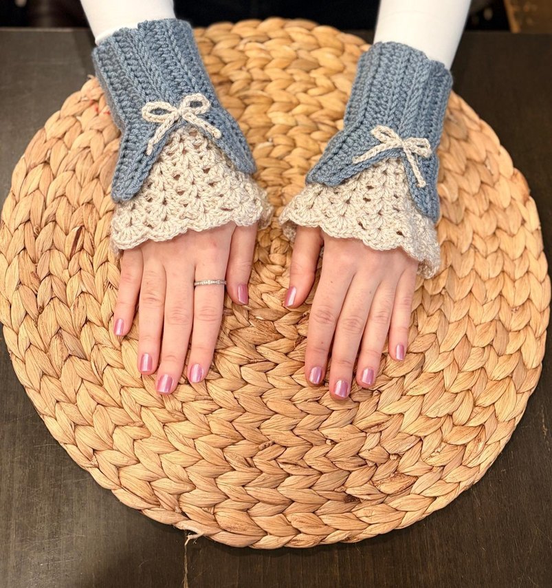 vintage Örgü Eldiven - Görsel 2