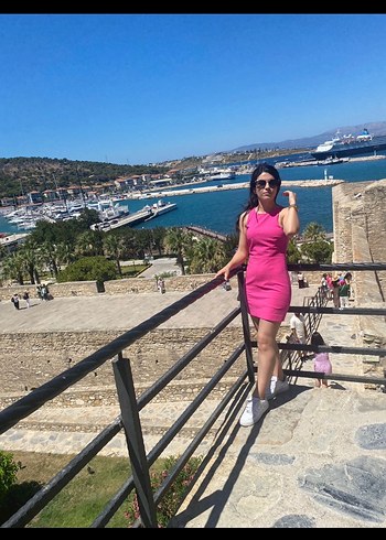 Zara Pembe Kısa Elbise