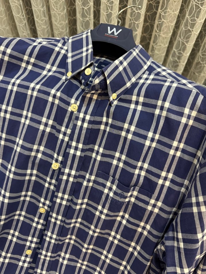 GANT Erkek lacivert Kareli Kısa Kollu Gömlek - Görsel 2