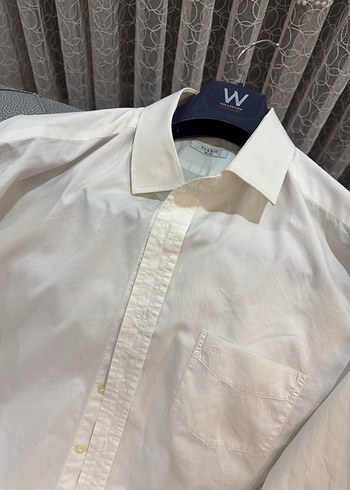 Vakko Beyaz Keten Erkek Gömlek - Görsel 3