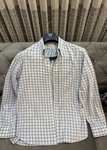 BROOKS BROTHERS Erkek Gri Kareli Uzun Kollu Gömlek - Görsel 4