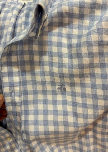 BROOKS BROTHERS Erkek Gri Kareli Uzun Kollu Gömlek - Görsel 2