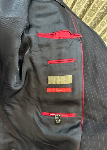 RAMSEY Gri Çizgili Erkek Ceket 54/6 drop - Görsel 2