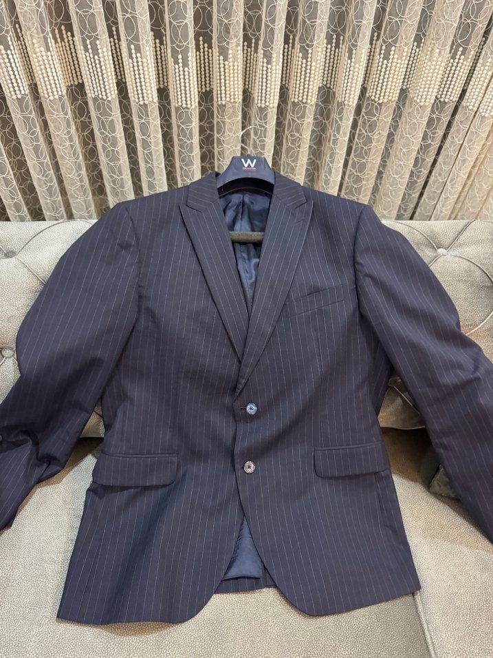 RAMSEY Gri Çizgili Erkek Ceket 54/6 drop - Görsel 3