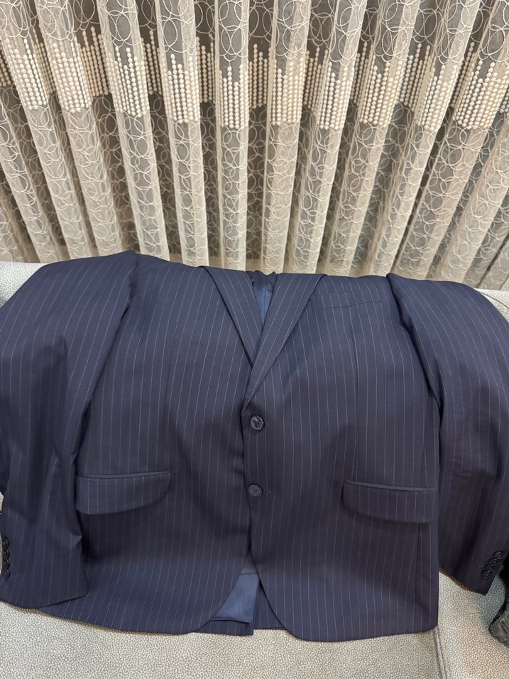 RAMSEY Gri Çizgili Erkek Ceket 54/6 drop - Görsel 4
