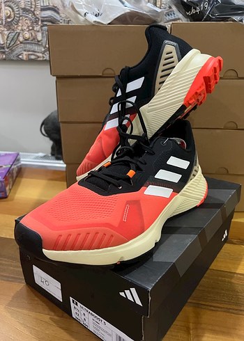 Kırmızı Siyah Erkek Spor Ayakkabı - Görsel 4