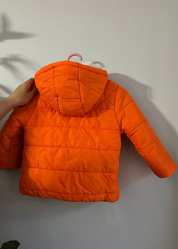 LC Waikiki Turuncu Kürklü Erkek Çocuk Mont