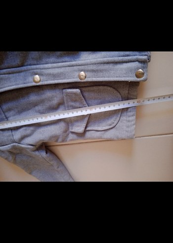 Gri Kapüşonlu Erkek Çocuk Mont - Görsel 5