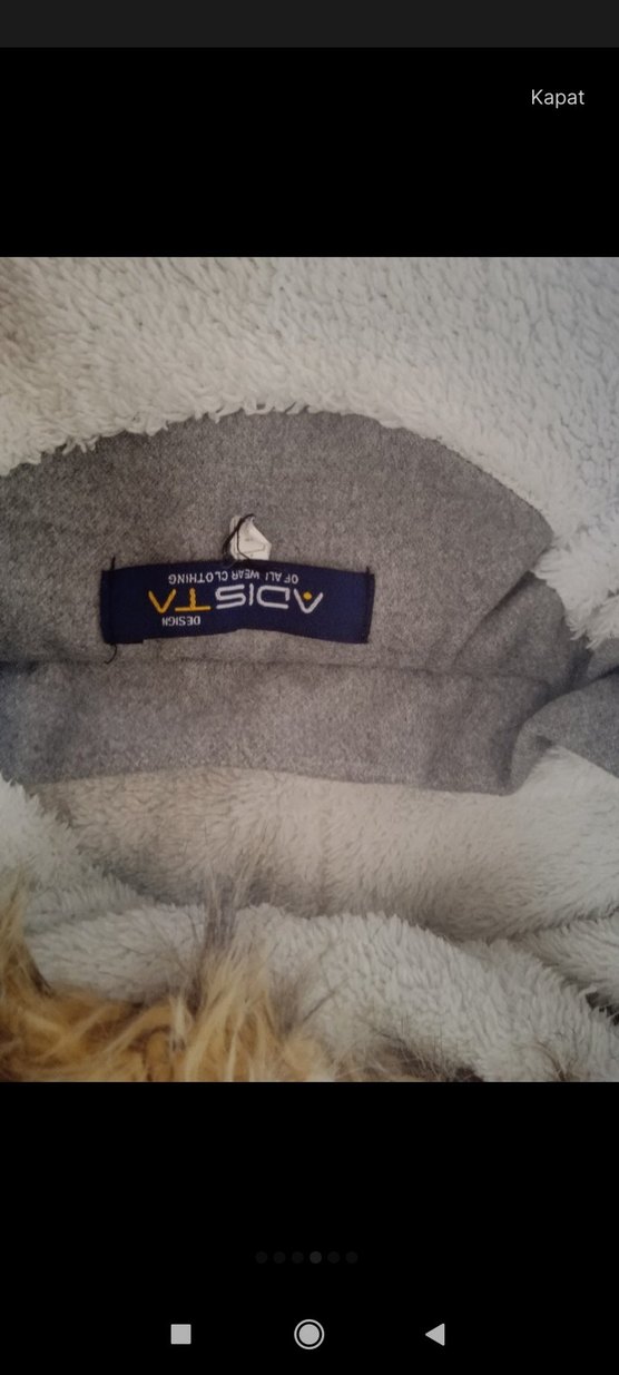 Gri Kapüşonlu Erkek Çocuk Mont - Görsel 4