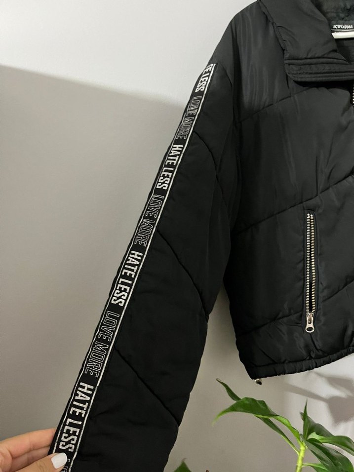 Siyah Fermuarlı Kadın Günlük Ceket - Görsel 2