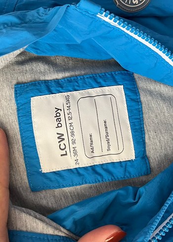 Erkek Çocuk Mavi Fermuarlı Yağmurluk - Görsel 3