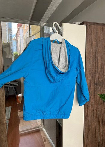 Erkek Çocuk Mavi Fermuarlı Yağmurluk - Görsel 2