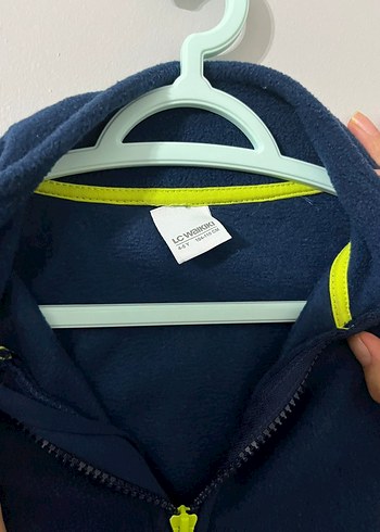 Erkek Çocuk Mavi Polar Fermuarlı Yelek - Görsel 2