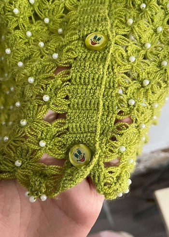 el örgüsü bebek yeleği - Görsel 3