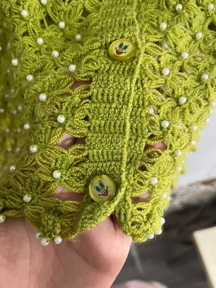 el örgüsü bebek yeleği - Görsel 3