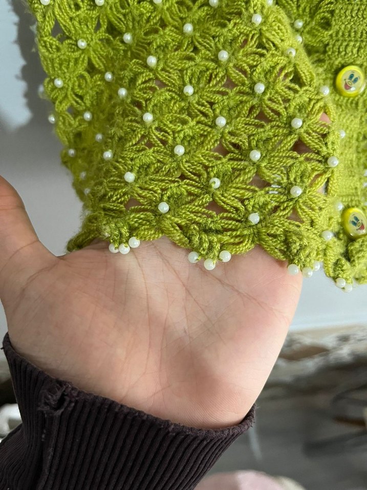 el örgüsü bebek yeleği - Görsel 4