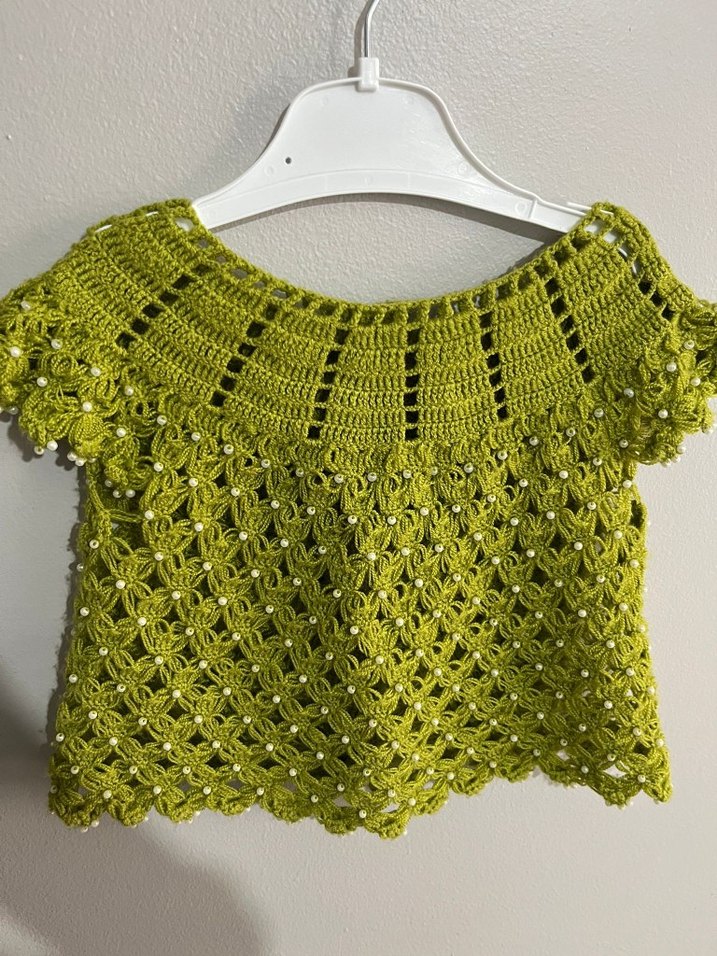 el örgüsü bebek yeleği - Görsel 2