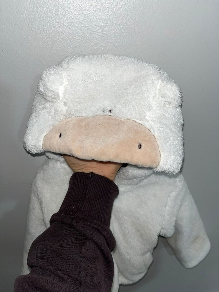 Kız Çocuk Beyaz Kürk Detaylı Ceket - Görsel 3