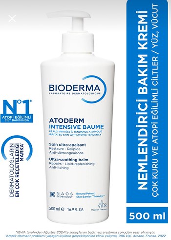 Bioderma Atoderm Intensive Baume 500 ml Vücut Kremi