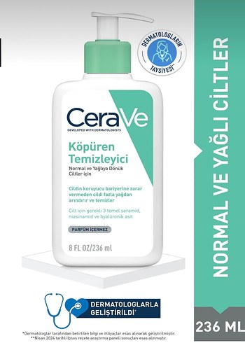 CeraVe Köpüren Temizleyici 236 ml