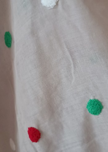 plaj kıyafeti Puantiyeli Bohem mayo bkiniy üstü plaj kıyafeti - Görsel 3